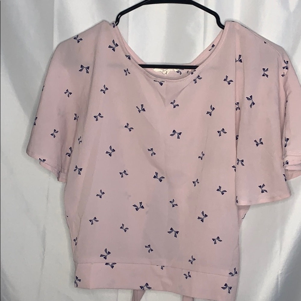 Pink Low Rise Shirt